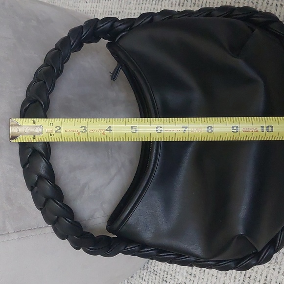 Black braided hobo handbag - Picture 5 of 8